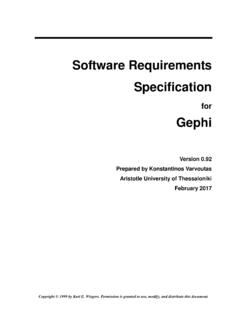 IEEE Software Requirements Specification Template - Gephi