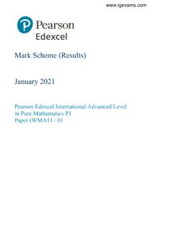 Mark Scheme (Results) January 2021 - IG Exams