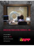 RADIATION PROTECTION PRODUCTS, INC