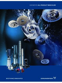 GRUNDFOS All product brochure - Pumps! That's what it's …
