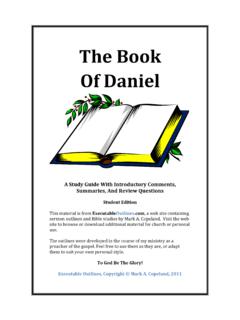 Daniel - A Study Guide - Executable Outlines