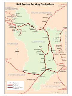 Rail Routes Serving Derbyshire - projectmapping.co.uk