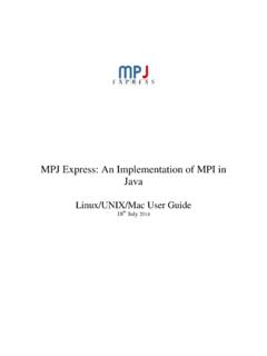 MPJ Express: An Implementation of MPI in Java
