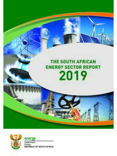 THE SOUTH AFRICAN ENERGY SECTOR REPORT 2019