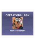 Operations Risk - Risk Assessment - World Bank