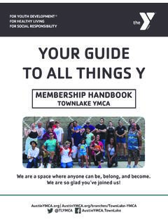YOUR GUIDE TO ALL THINGS Y - YMCA of Austin