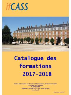 Catalogue des formations 2017-2018 - site.ifcass.net