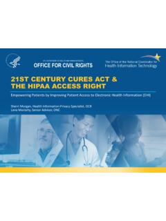 21st Century Cures Act &amp; The HIPAA Access Right