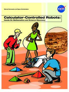 Calculator-Controlled Robots - NASA