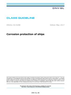 DNVGL-CG-0288 Corrosion protection of ships