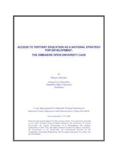 ACCESS TO TERTIARY EDUCATION AS A NATIONAL …