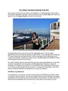 The “Nation Caribbean Cruise Dec 9-16, 2012