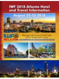 IWF 2018 Atlanta Hotel and Travel Information