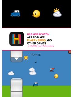 USE HOPSCOTCH APP TO MAKE FLAPPY BIRDS AND OTHER …