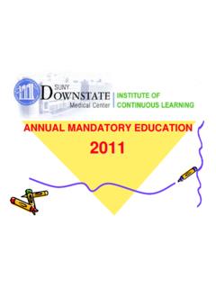 ANNUAL MANDATORY EDUCATION 2011 - SUNY …
