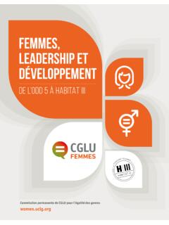 FEMMES, LEADERSHIP ET D&#201;VELOPPEMENT
