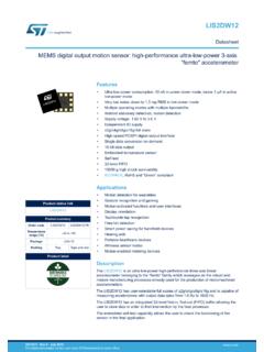 Datasheet - LIS2DW12 - MEMS digital output motion sensor ...
