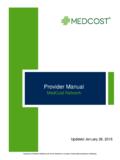 MedCost Provider Manual
