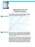 Auditing Revenue and Related Accounts - Cengage …
