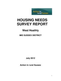 HOUSING NEEDS SURVEY REPORT - Hoathly Hub