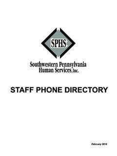 STAFF PHONE DIRECTORY - sphs.org