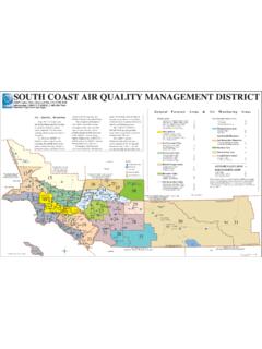 Map of Monitoring Areas - South Coast Air Quality ...
