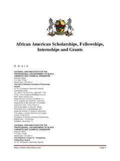 African American Scholarships, Fellowships, Internships ...