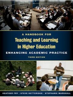 A Handbook for Teaching and Learning