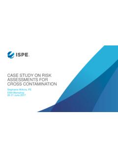 Case Studies of Risk Assessment for Cross Contamination