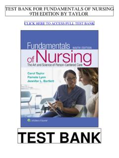 Fundamental of nursing for Taylor 9th edition