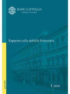 Rapporto sulla stabilit&#224; finanziaria - Banca d'Italia