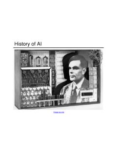 History of AI - Computer Science