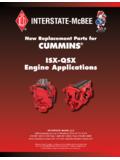 ISX-QSX Engine Applications - Interstate-McBee, LLC