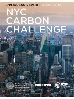 PROGRESS REPORT APRIL 2018 NYC CARBON CHALLENGE
