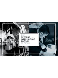 The Defense Intelligence Agency's Museum Brochure