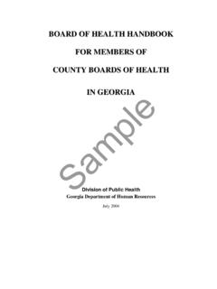 Board of Health Handbook 0704 - KDHE