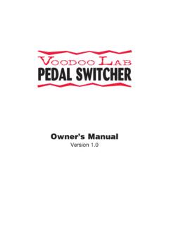 Pedal Switcher - Voodoo Lab