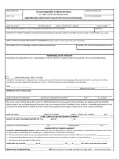 APPLICATION DATE Commonwealth of Pennsylvania