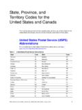 State, Province, and Territory Codes for the United States ...