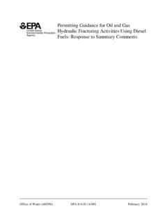 Permitting Guidance for Oil and Gas Hydraulic Fracturing ...