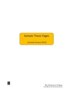 Sample Thesis Pages - University of Illinois Urbana-Champaign
