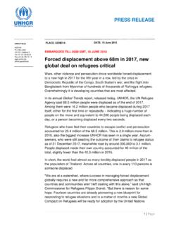 Forced displacement above 68m in 2017, new …