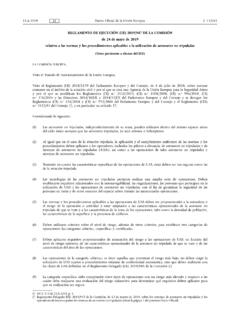 REGL AMENTO DE EJECUCI&#211;N (UE) 2019/947 DE L A COMISI&#211;N
