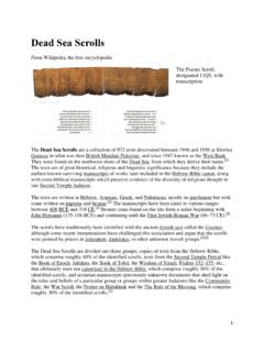 Dead Sea Scrolls - Martagon