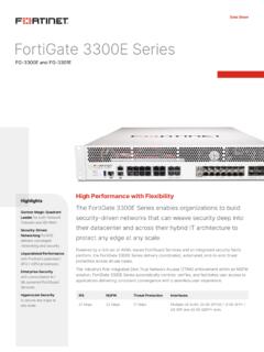 FortiGate 3300E Series Data Sheet