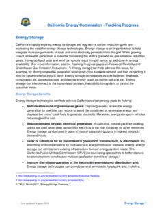 Tracking Progress - Energy Storage