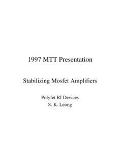 1997 MTT Presentation - Polyfet
