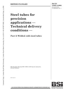 Steel tubes for precision applications Technical …