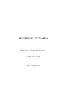 STATISTIQUE : ESTIMATION - u-bordeaux.fr