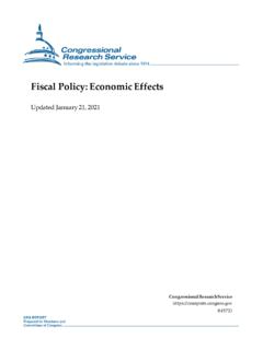 Fiscal Policy: Economic Effects - FAS